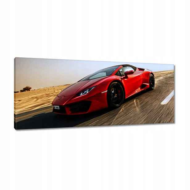 Obrazy 100x40 Červené sportovní auto