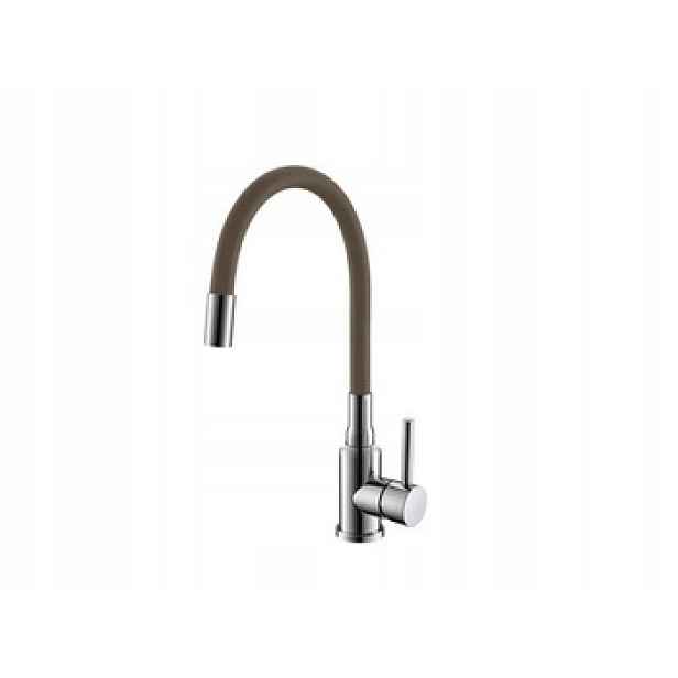 Alveus umyvadlová baterie Flexa chrom flexibilní ramínko béžová 1147025