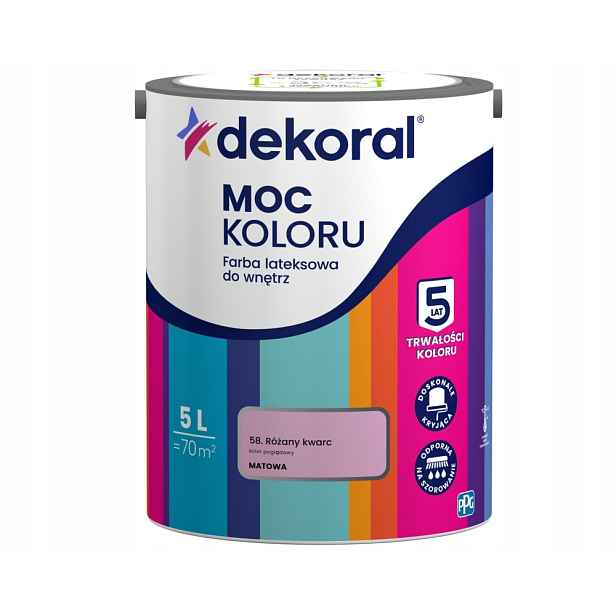 Dekoral Barva Barva Color Power Růžový Křemen 5L