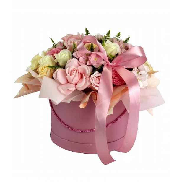 Flower Box Mýdlové Květiny Dárek Pro Učitele K Narozeninám Osmnáctka XXL