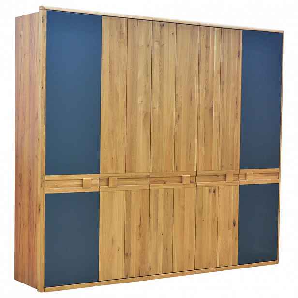 Linea Natura ŠATNÍ SKŘÍŇ, divoký dub, dub artisan, divoký dub, 256,8/225/58,5 cm