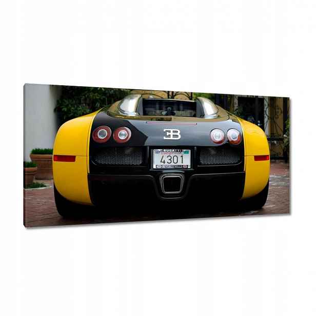 Obrazy 115x55 Žluté Bugatti