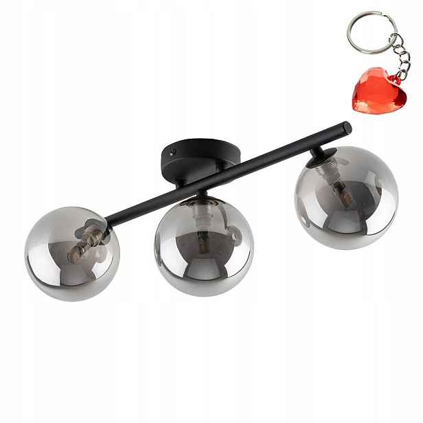 Stropní Svítidlo Stropní Svítidlo Lustr Estera Černá 3xG9 40W Metal Tk Lighting