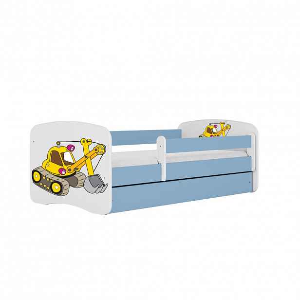 RAUMHIRSCH FURNITURE DĚTSKÁ POSTEL Bagr se zásuvkou 140/70 80/61/144