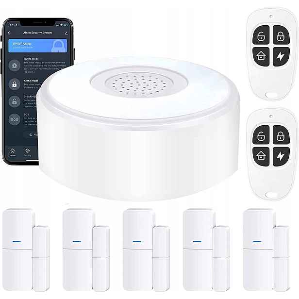 Sada Alarmů Agshome 8-DÍLNÁ Wi-fi Smart Alarm Inteligentní Wi-fi