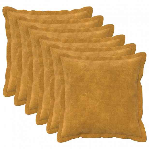 vidaXL Povlak na polštář 6 pcs HOUTEN Žlutá 50 x 50 cm