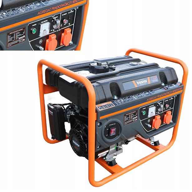 Jednofázový přenosný generátor Tresnar 2,2 W benzín 7127 2,2 kW