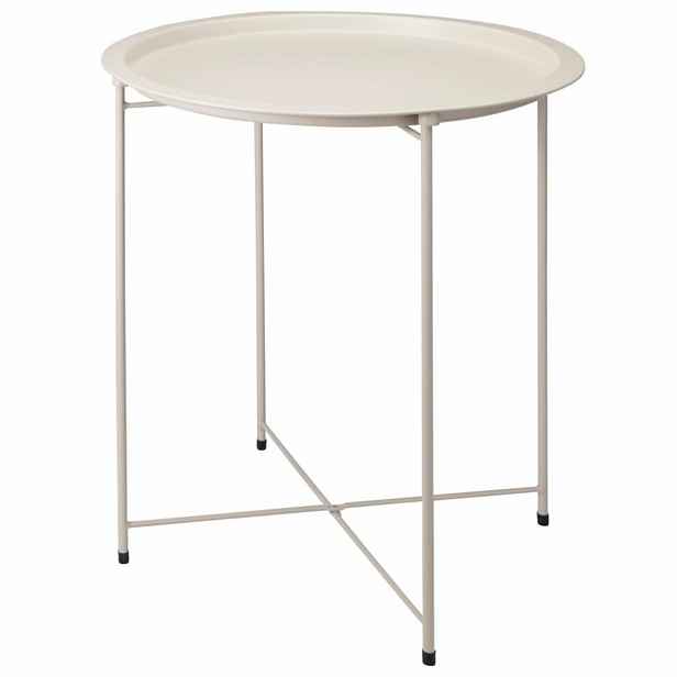 HowHomely Odkládací stolek Zovy 47 cm béžový