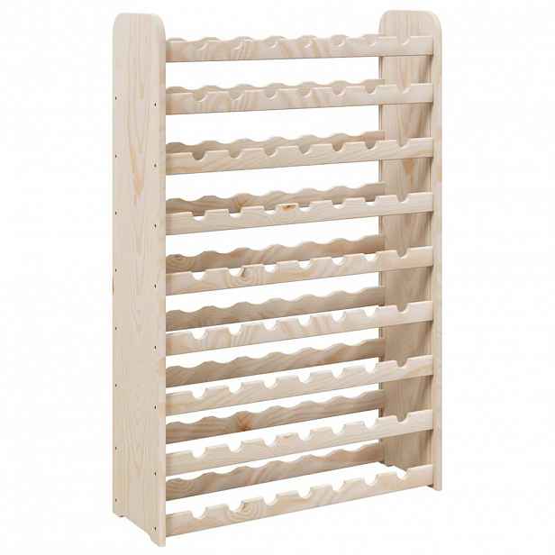 vidaXL Regál na víno 72,5 x 25 x 111,5 cm masivní borové dřevo