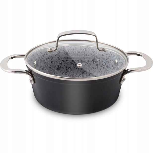 Kastrol s poklicí 20 cm Lamart LT1253 Granit