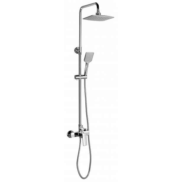 Aqualine Factor - Sprchový set s baterií, dolní připojení sprchy, chrom FC960