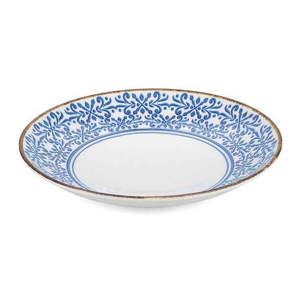 Bílá/modrá porcelánová mísa ø 25,5 cm Azul – BonBistro