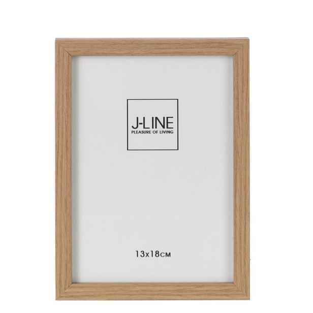 Hnědý dřevěný fotorámeček Ninna M - 15*1,5*20 cm / 13*18 cm J-Line by Jolipa