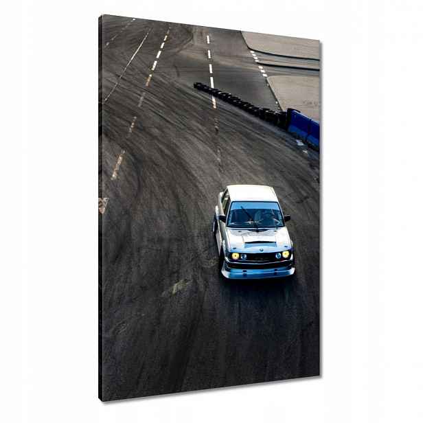 Obrazy 60x90 Bílé sportovní auto
