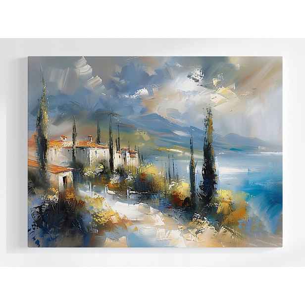 Plakát Krajina Abstrakce Toskánsko Město Cypřiš 100x75