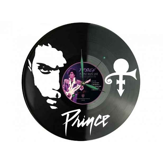 Prince Dárek of Pop Vinyl Nástěnné hodiny Vinylová deska Unikátní