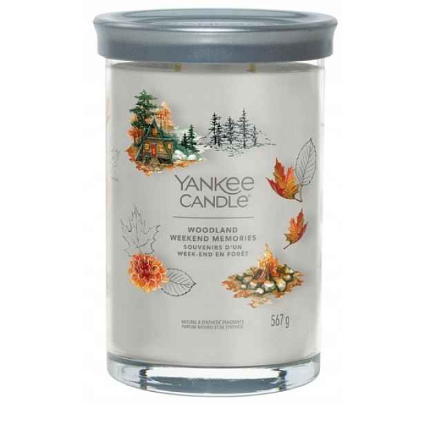 Yankee Candle Signature Sklenice na sójovou svíčku Woodland Weekend Memories 567