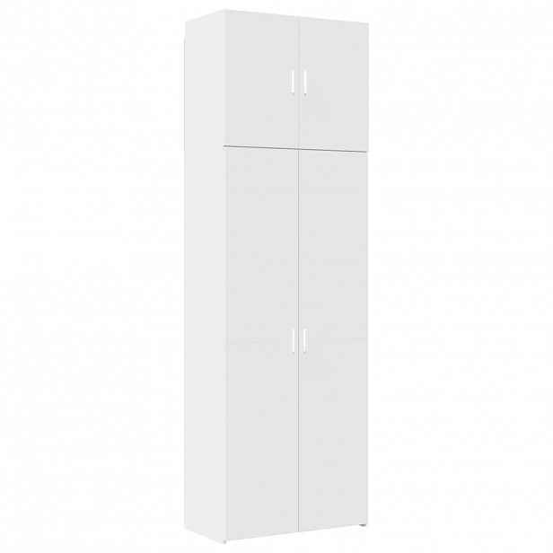 vidaXL Skříň highboard bílá 80 x 42,5 x 249 cm kompozitní dřevo