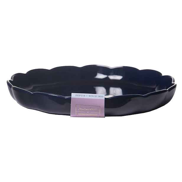 Emile Henry Nízká koláčová forma, Maršálkovo, Ø 31 cm, půlnoční modrá 596053