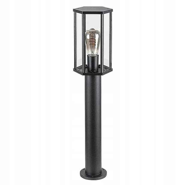 Industriální zahradní sloupková stojací lampa