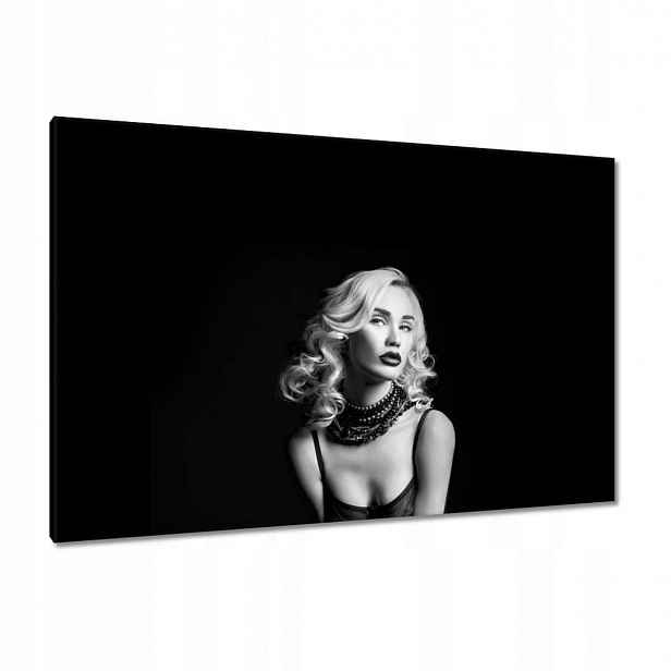 Obrazy 120x80 Žena v černé a bílé