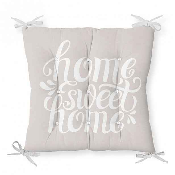 Podsedák s příměsí bavlny Minimalist Cushion Covers Home Sweet Home, 40 x 40 cm