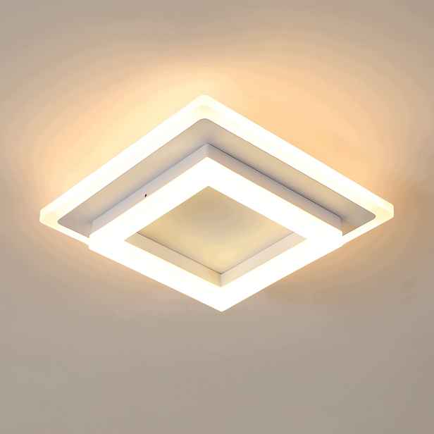 Stropní svítidlo Led bílé čtvercové moderní do obývacího pokoje 3000K 24W