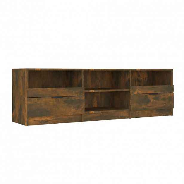 vidaXL TV skříňka kouřový dub 150 x 33,5 x 45 cm kompozitní dřevo