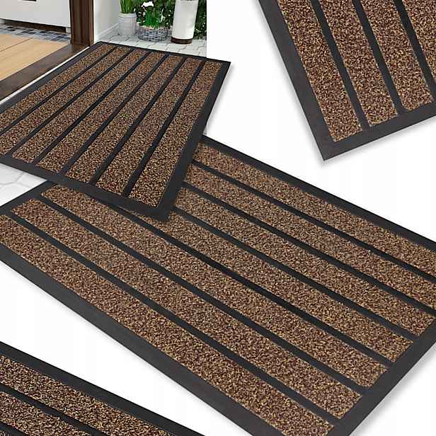 Vnější Stěrač Pod Dveře 60 x 90 Podložka Do Bot Velká Hnědá