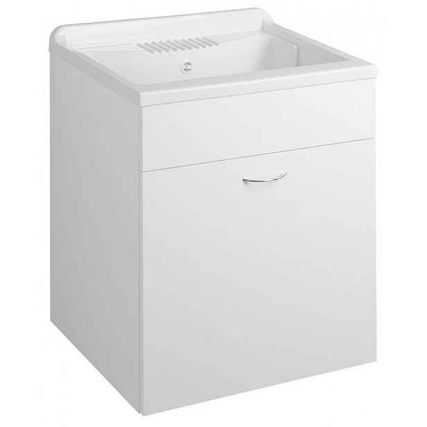 AQUALINE - Plastová výlevka se skříňkou 60x50 cm, včetně sifonu PI6050-01