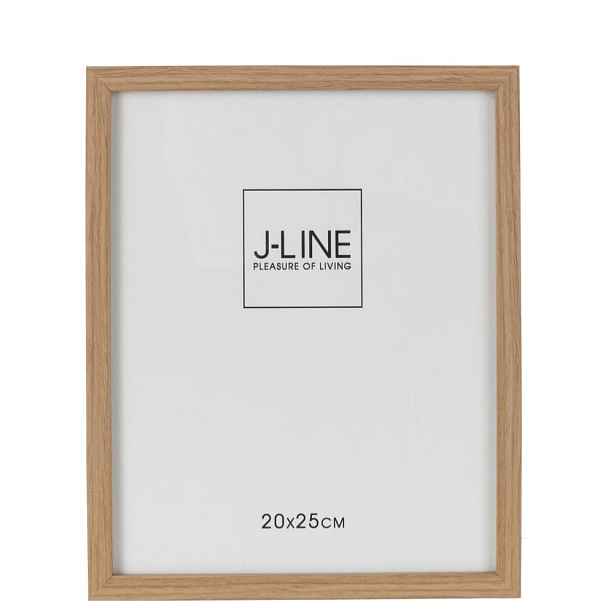 Hnědý dřevěný fotorámeček Ninna L - 21,5*1,5*26,5 cm / 20*25 cm J-Line by Jolipa
