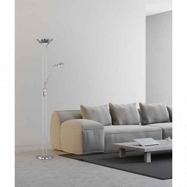Reality Spock led stojací lampa nikl r42292107 RER42292107