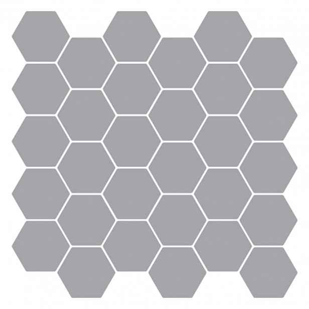 vidaXL Hexagonální dlaždice 10 ks Šedá 30 x 30 cm Polyuretan a PET