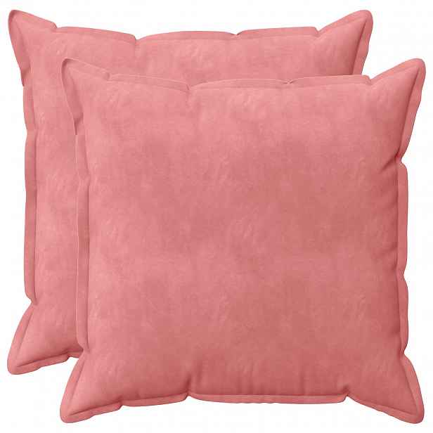 vidaXL Povlak na polštář 2 pcs HOUTEN Růžová 60 x 60 cm Samet