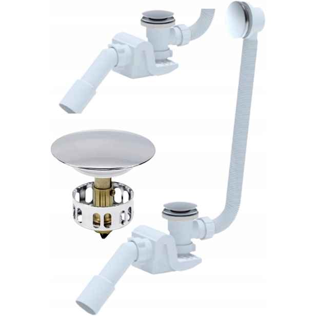 Výpust Vaně Sifon Nízký Klik-klak Čistitelný Shora