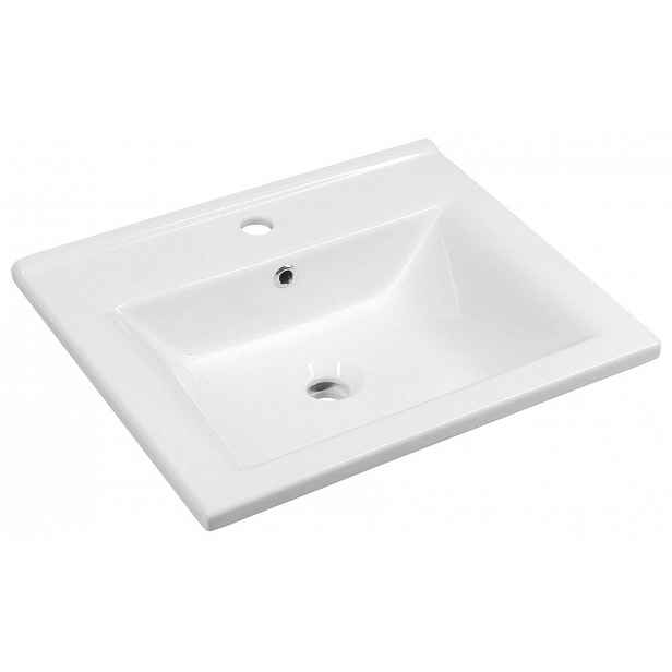 Aqualine Zuno - Umyvadlo 55x46 cm, s 1 otvorem pro baterii, bílá 9055