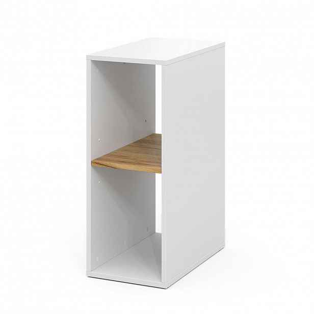 Vicco PC SKŘÍŇ Tomy Bílý/zlatý dub 28.5 x 50 cm se 2 otevřenými přihrádkami