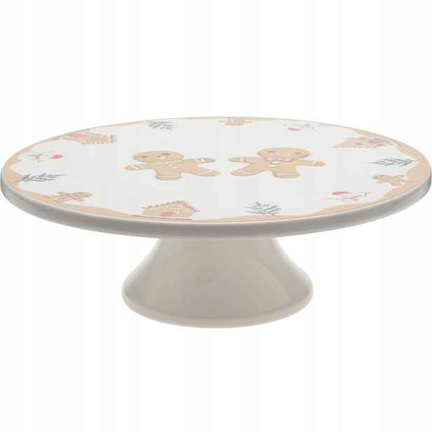 Porcelánová Miska Na Nožce, Bílá, 28 CM, 9 CM Na Dezerty A Koláče