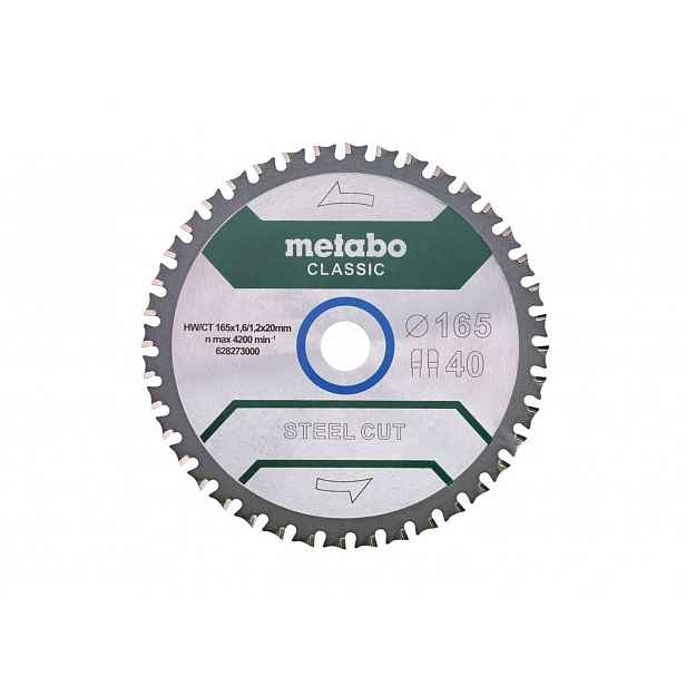 Metabo - Pilový kotouč do kovu, 165x20 mm, 40 zubů 628273000