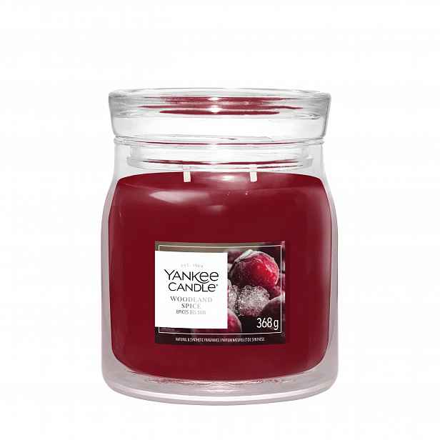 Střední vonná svíčka Yankee Candle Woodland Spice
