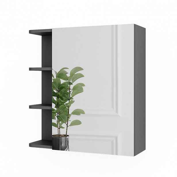 Vicco ZRCADLOVÁ SKŘÍŇKA Fynn Antracit 62 x 64 cm
