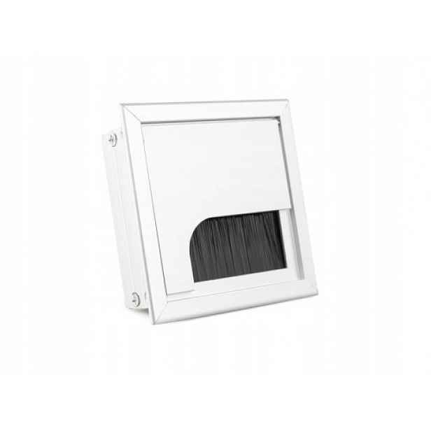 Zapuštěný Kabelový Průchod S Kartáčem Silver 80x80MM Atm RT-420 A6 Alu x4