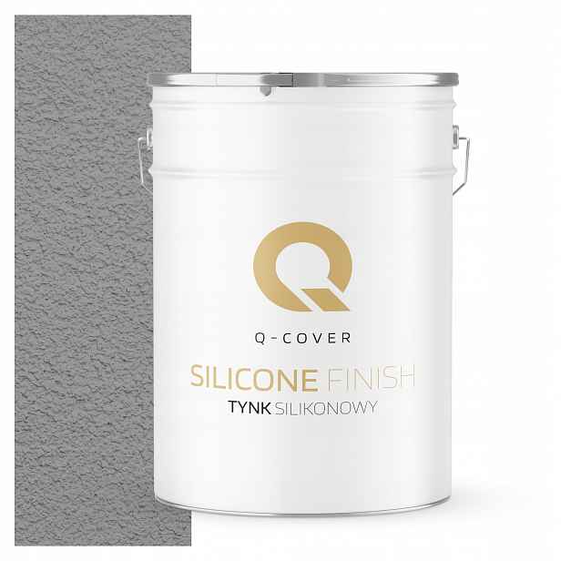 Fasádní Silikonová Omítka Šedá Platinová F264 25KG Granulace 2.0mm