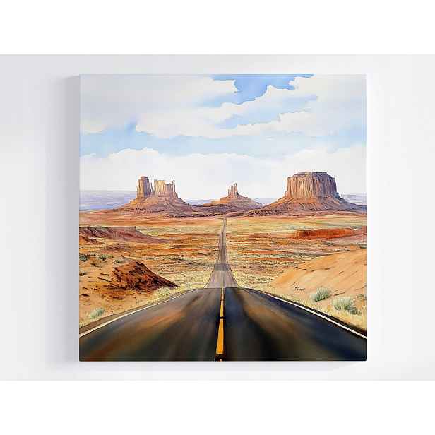 Obraz Na Plátně Canvas Monument Valley Cesta Poušť Usa Utah 50x50
