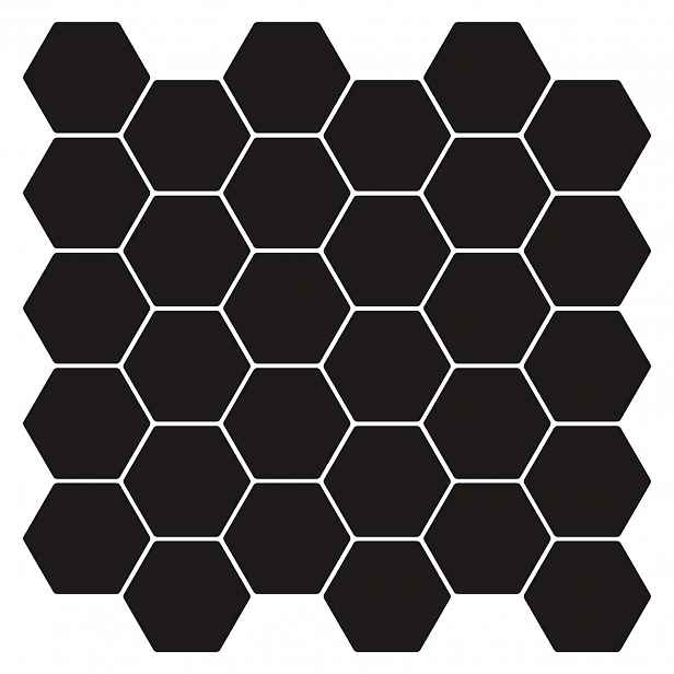 vidaXL Hexagonální dlaždice 10 ks Černá 30 x 30 cm Polyuretan a PET