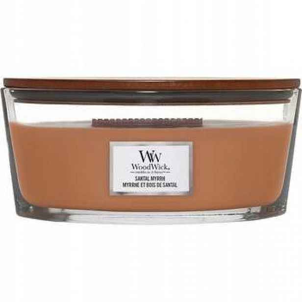 WoodWick Santal Myrrh Loď santalové dřevo a myrha 453,6 g