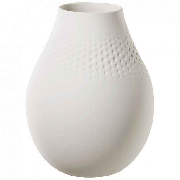 Villeroy & Boch Collier Blanc porcelánová váza Perle, 20 cm