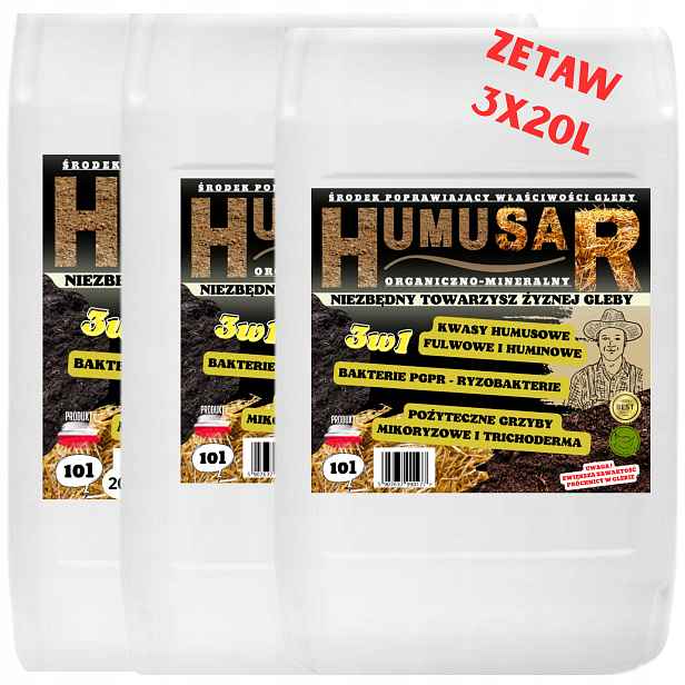 Huminové Bakterie A Kyseliny A Půdní Hnojivo A Humusar Rozklad Slámy 60 L