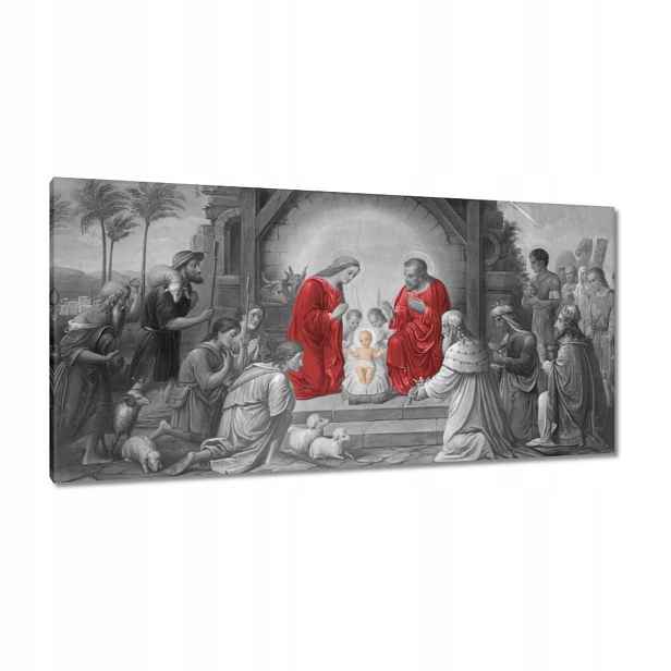 Obrazy 115x55 Svatá rodina červená