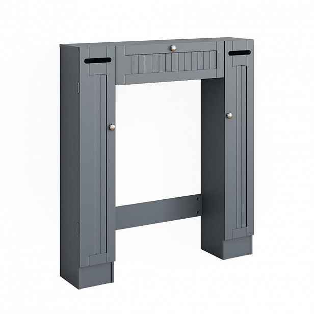 Vicco TOALETNÍ SKŘÍŇKA Bianco Šedá 89 x 99 cm se 2 zásobníky na toaletní papír